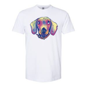 Dachshund Dog Portrait Softstyle CVC T-Shirt