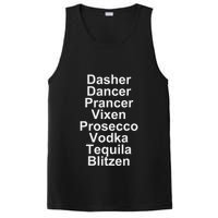 Dasher Dancer Prancer Vixen Vodka Tequila Alcohol List Funny PosiCharge Competitor Tank