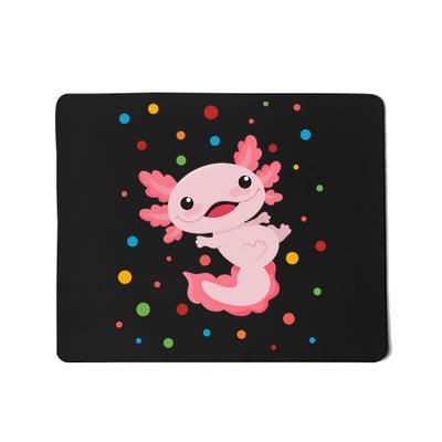Dot Day Polka Dots Axolotl Mousepad
