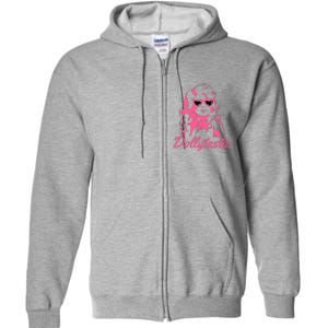 Dollytastic Dolly Pink Parton Country Music Fans Dolly Fan Full Zip Hoodie