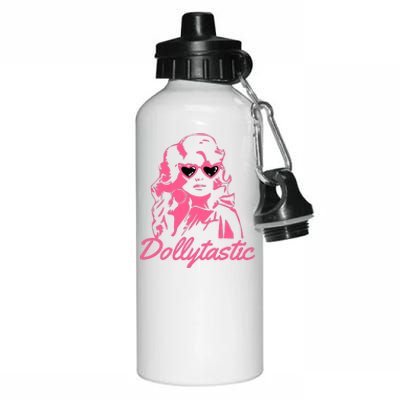 Dollytastic Dolly Pink Parton Country Music Fans Dolly Fan Aluminum Water Bottle 