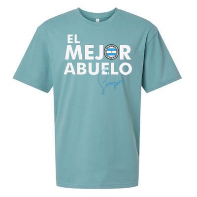 Dia Del Padre Father´s Day Gift. El Mejor Abuelo Argentino Sueded Cloud Jersey T-Shirt