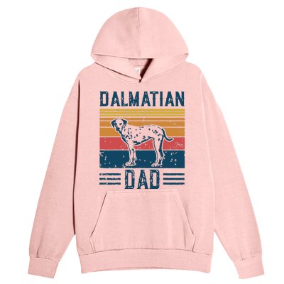 Dog Dalmatian Papa Vintage Dalmatian Dad Urban Pullover Hoodie