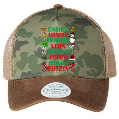 Dasher Dancer Prancer Vixen Moscato Vodka Tequila Blitzen Legacy Tie Dye Trucker Hat