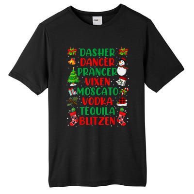 Dasher Dancer Prancer Vixen Moscato Vodka Tequila Blitzen Tall Fusion ChromaSoft Performance T-Shirt