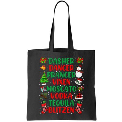 Dasher Dancer Prancer Vixen Moscato Vodka Tequila Blitzen Bag