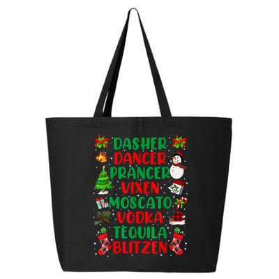 Dasher Dancer Prancer Vixen Moscato Vodka Tequila Blitzen 25L Jumbo Tote