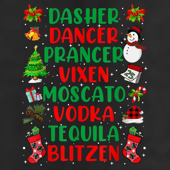 Dasher Dancer Prancer Vixen Moscato Vodka Tequila Blitzen 25L Jumbo Tote