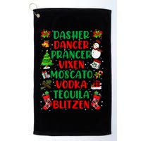 Dasher Dancer Prancer Vixen Moscato Vodka Tequila Blitzen Golf Towel