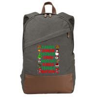 Dasher Dancer Prancer Vixen Moscato Vodka Tequila Blitzen Cotton Canvas Backpack