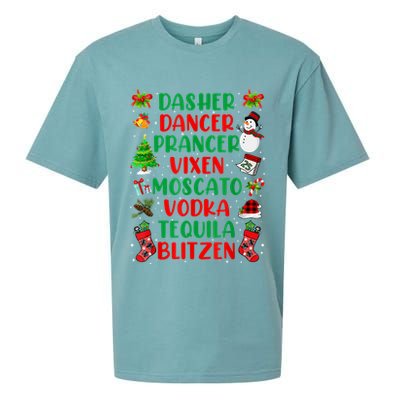 Dasher Dancer Prancer Vixen Moscato Vodka Tequila Blitzen Sueded Cloud Jersey T-Shirt