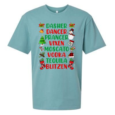 Dasher Dancer Prancer Vixen Moscato Vodka Tequila Blitzen Sueded Cloud Jersey T-Shirt