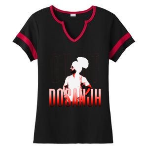 Diljit Dosanjh Punjabi Singer Desi Apparel Punjabi Ladies Halftime Notch Neck Tee