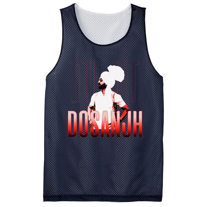 Diljit Dosanjh Punjabi Singer Desi Apparel Punjabi Mesh Reversible Basketball Jersey Tank