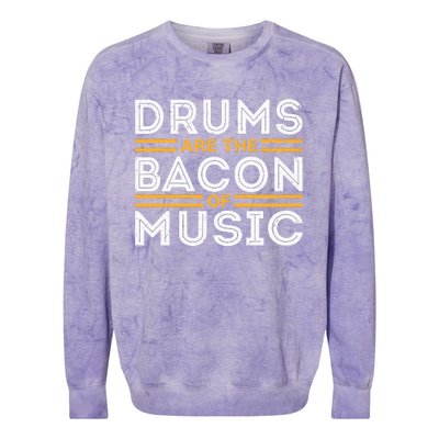 Drummer Drum Player Funny Drumming Music Teacher Colorblast Crewneck Sweatshirt