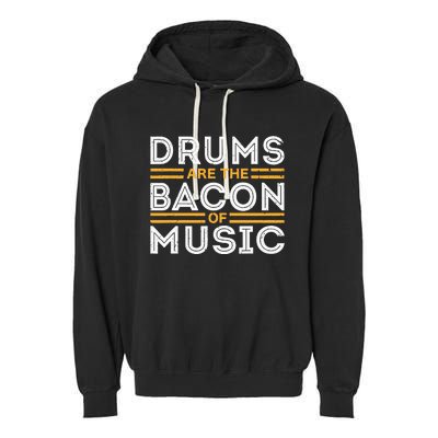 Drummer Drum Player Funny Drumming Music Teacher Garment-Dyed Fleece Hoodie