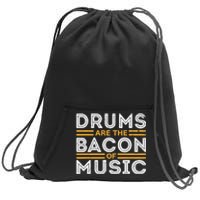 Drummer Drum Player Funny Drumming Music Teacher Sweatshirt Cinch Pack Bag