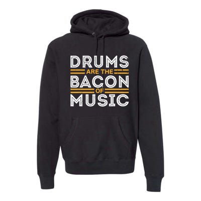 Drummer Drum Player Funny Drumming Music Teacher Premium Hoodie