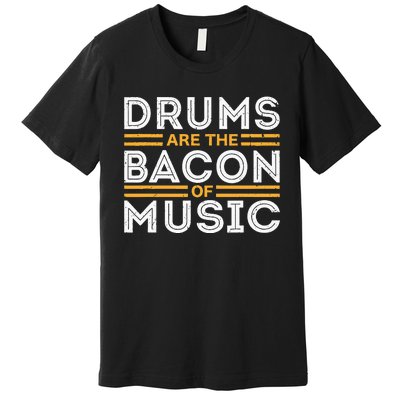 Drummer Drum Player Funny Drumming Music Teacher Premium T-Shirt