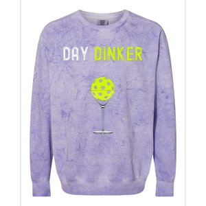 Day Dinker Pickleball Funny Pickleball Day Dinker Colorblast Crewneck Sweatshirt