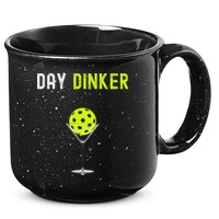 Day Dinker Pickleball Funny Pickleball Day Dinker 15oz Campfire Ceramic Mug