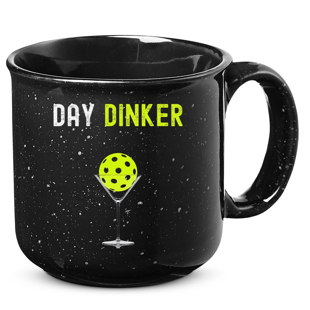 Day Dinker Pickleball Funny Pickleball Day Dinker 15oz Campfire Ceramic Mug