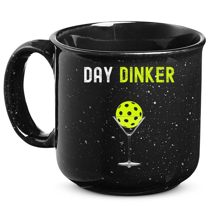 Day Dinker Pickleball Funny Pickleball Day Dinker 15oz Campfire Ceramic Mug
