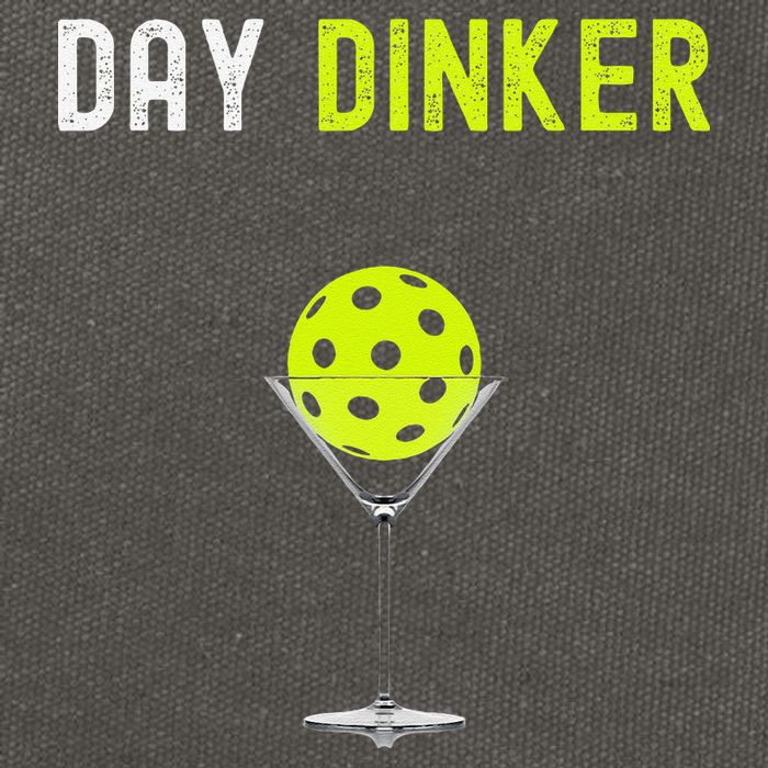 Day Dinker Pickleball Funny Pickleball Day Dinker Cotton Canvas Backpack