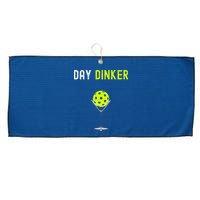 Day Dinker Pickleball Funny Pickleball Day Dinker Large Microfiber Waffle Golf Towel