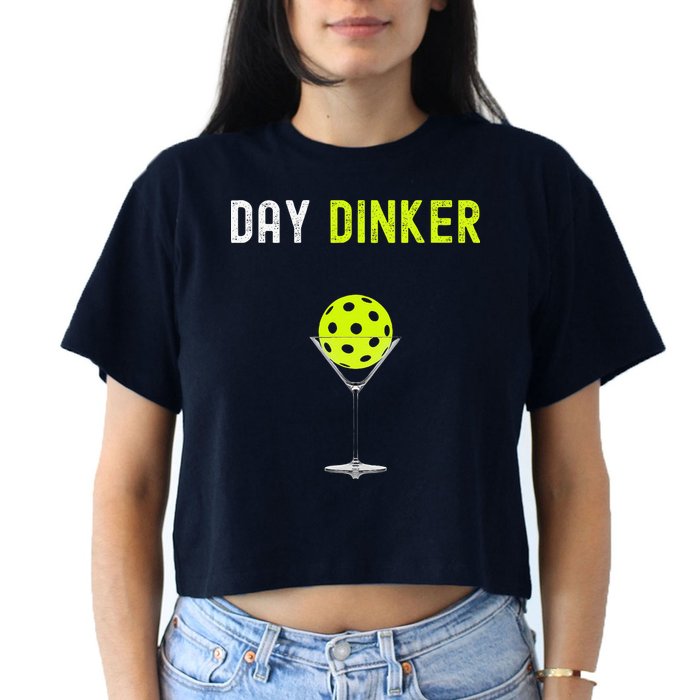 Day Dinker Pickleball Funny Pickleball Day Dinker Crop Top