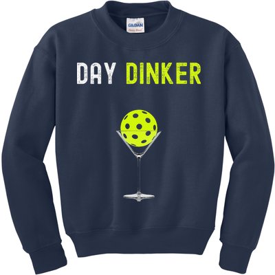Day Dinker Pickleball Funny Pickleball Day Dinker Kids Sweatshirt