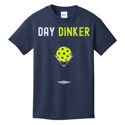 Day Dinker Pickleball Funny Pickleball Day Dinker Kids T-Shirt