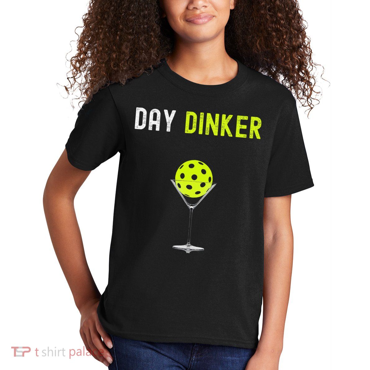Day Dinker Pickleball Funny Pickleball Day Dinker Kids T-Shirt