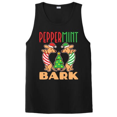 Dachshund Doxie Peppermint Bark Cute Christmas Xmas Cute Gift PosiCharge Competitor Tank