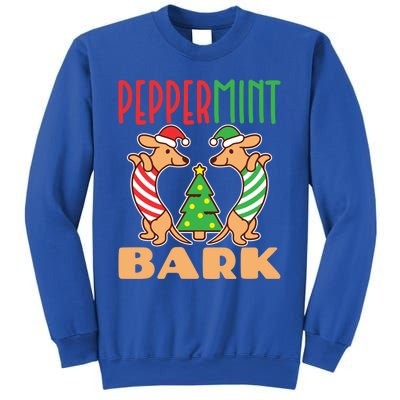 Dachshund Doxie Peppermint Bark Cute Christmas Xmas Cute Gift Sweatshirt