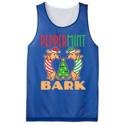 Dachshund Doxie Peppermint Bark Cute Christmas Xmas Cute Gift Mesh Reversible Basketball Jersey Tank