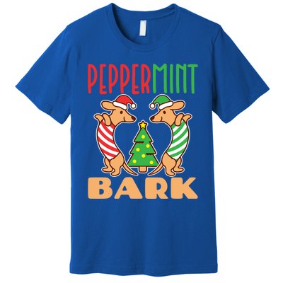 Dachshund Doxie Peppermint Bark Cute Christmas Xmas Cute Gift Premium T-Shirt