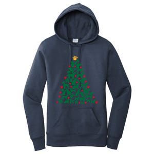 Doggies Dog Puppy Christmas Tree Women's Pullover Hoodie