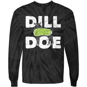 Dill Doe Pickle Cucumbler Vegan Lover Vegetable Vegetarian Tie-Dye Long Sleeve Shirt