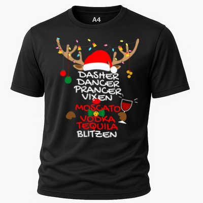 Dasher Dancer Prancer Vixen Moscato Vodka Tequila Blitzen Performance Shirt