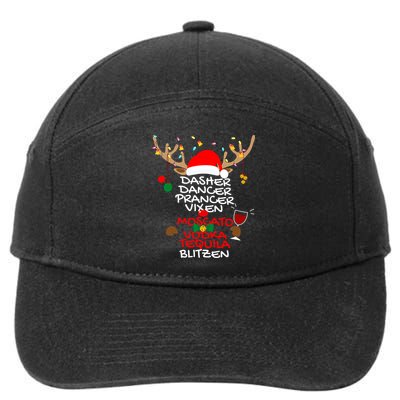 Dasher Dancer Prancer Vixen Moscato Vodka Tequila Blitzen 7-Panel Snapback Hat