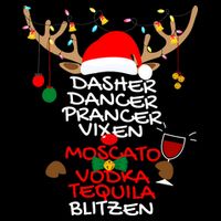 Dasher Dancer Prancer Vixen Moscato Vodka Tequila Blitzen 16 in Basic Backpack