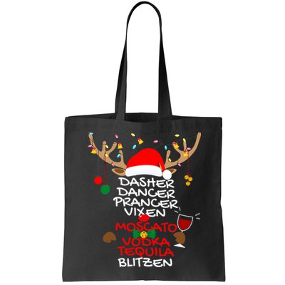 Dasher Dancer Prancer Vixen Moscato Vodka Tequila Blitzen Bag