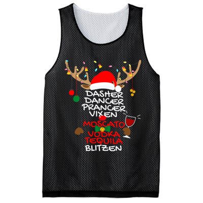 Dasher Dancer Prancer Vixen Moscato Vodka Tequila Blitzen Mesh Reversible Basketball Jersey Tank