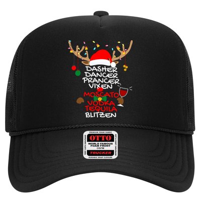Dasher Dancer Prancer Vixen Moscato Vodka Tequila Blitzen Trucker Hat
