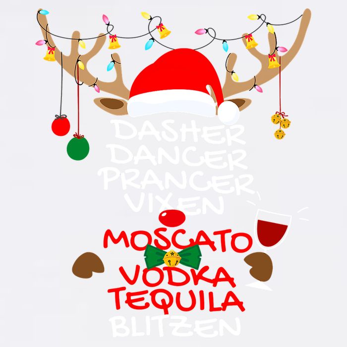 Dasher Dancer Prancer Vixen Moscato Vodka Tequila Blitzen Garment-Dyed Sweatshirt