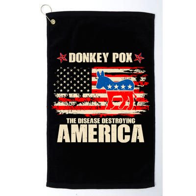 Distressed Donkey Pox The Disease Destroying America Golf Towel