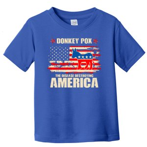 Distressed Donkey Pox The Disease Destroying America Toddler T-Shirt