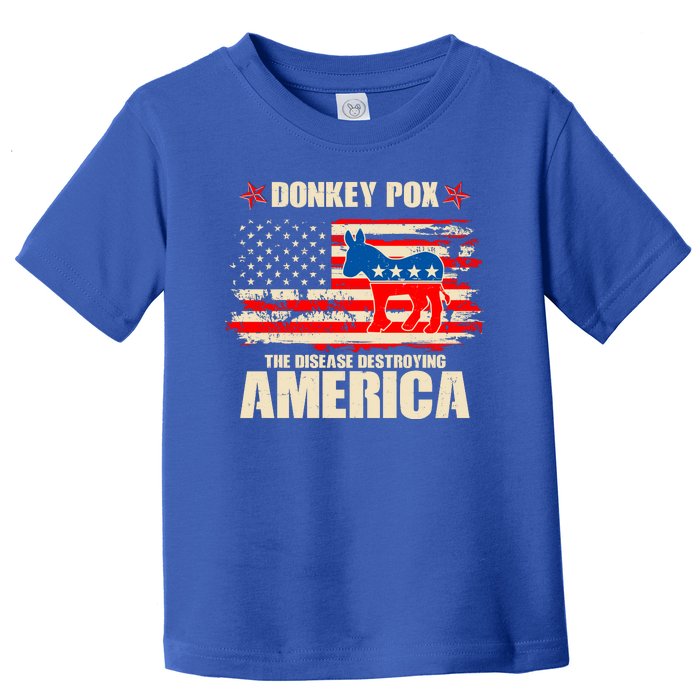 Distressed Donkey Pox The Disease Destroying America Toddler T-Shirt