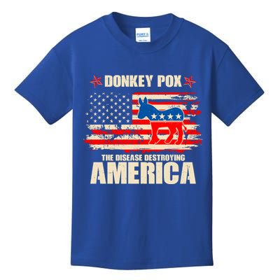 Distressed Donkey Pox The Disease Destroying America Kids T-Shirt